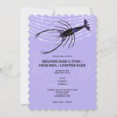 Hummer-Saitenfisch Einladung (Vorderseite)