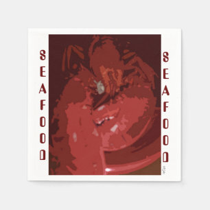 Hummer Seafood Graphics Serviette