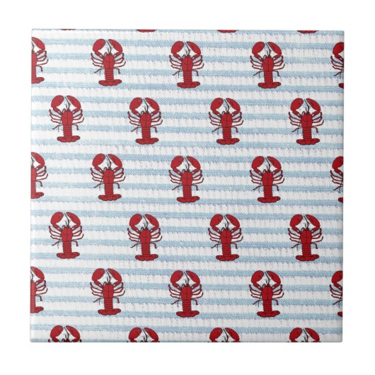 Hummer Seersucker Fliese (Vorderseite)