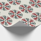 Hummer Snowflake Anchor N.S. Weihnachtsverpackung Geschenkpapier (Ecke)