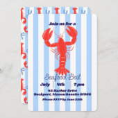 Hummer-Sommermonat Nautische Einladung (Vorne/Hinten)