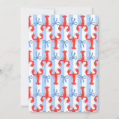 Hummer-Sommermonat Nautische Einladung (Rückseite)