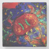 Hummer Stein Untersetzer (Vorderseite)