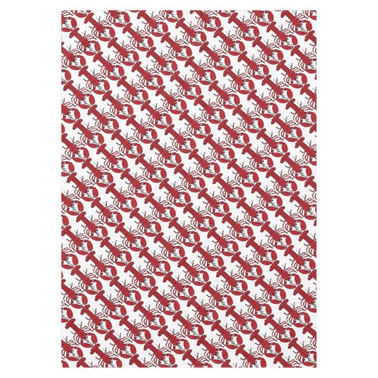 Hummer Tablettenfeder Retro Tischdecke (Vorderseite)