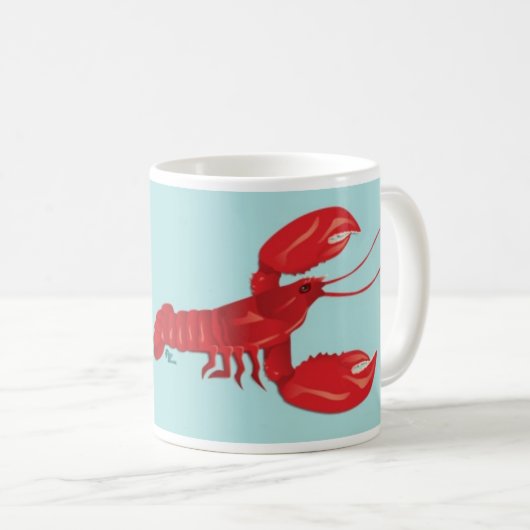 Hummer-Tasse Kaffeetasse (VorderseiteRechts)