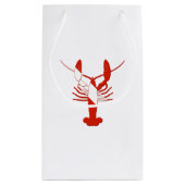Hummer-Tauchen-Silhouette Kleine Geschenktüte (Rückseite)
