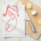 Hummer Teetuch Geschirrtuch (Viertel Falte)