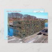 Hummer-Töpfe, York-Hafen, Maine - Postkarte (Vorne/Hinten)