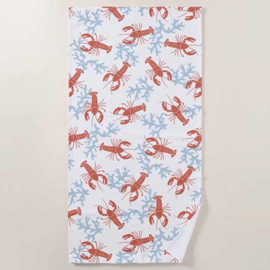 Hummer Tower Beach Handtuch (Vorderseite)