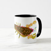 Hummer u. Minnows 11 Unze-Tasse Tasse (VorderseiteRechts)