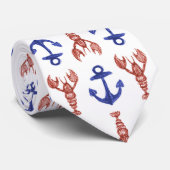 Hummer und Anker Krawatte (Gerollt)