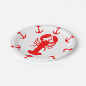 Hummer- und Ankerpapierplatte Pappteller (Schrägansicht)