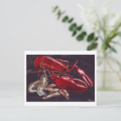 Hummer und Garnelen Postkarte (Stehend Vorderseite)