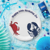 Hummer- und Krabbenfisch-Jeden Anlaß-Teller Pappteller (Party)