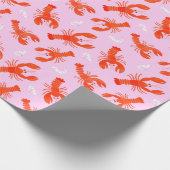 Hummer und Shrimp Geschenkpapier (Ecke)