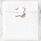 Hummer und Stechpalmenzweig Aufkleber (Tasche)