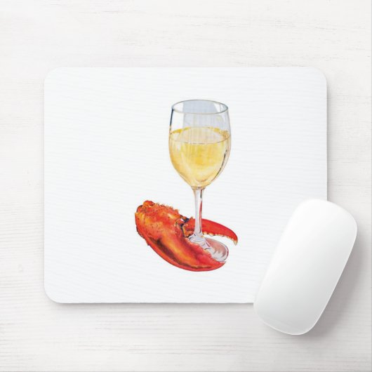Hummer und Wein Mousepad (Mit Mouse)