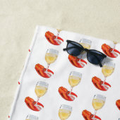 Hummer und Wein Strandtuch (Beispiel)