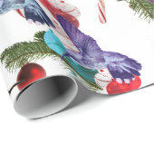 Hummer und Zuckerstangen Geschenkpapier (Rolleneckpunkt)