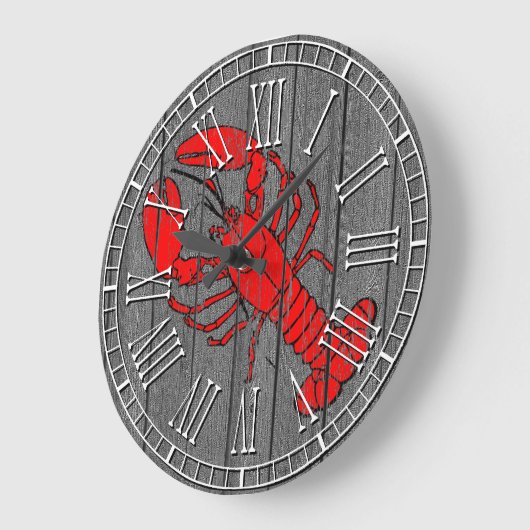 Hummer verwitterte Kiefer Große Wanduhr (Winkel)