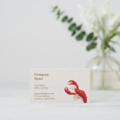 Hummer-Visitenkarte Visitenkarte (Stehend Vorderseite)