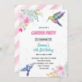 Hummer Vogel - Geburtstagseinladung Einladung (Vorne/Hinten)