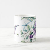 Hummer Vogel Schönheit der Blumen Kaffeetasse (Mittel)