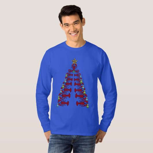Hummer Weihnachtsbaum niedliches Party hässliches  T-Shirt (Vorne ganz)
