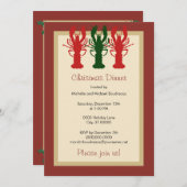 Hummer-Weihnachtsessen Einladung (Vorne/Hinten)