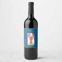Hummer-Wein-Flaschenetikett