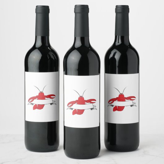 Hummer Weinetikett (Flaschen)