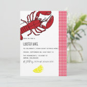 Hummerbacken/Boil-Party - individuelle Einladung (Stehend Vorderseite)