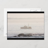 Hummerboat von der Wüsteninsel Maine Postkarte (Vorne/Hinten)