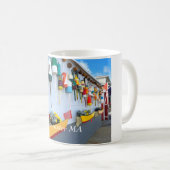 Hummerbojen auf einem Gebäude in Gloucester MA Kaffeetasse (VorderseiteRechts)