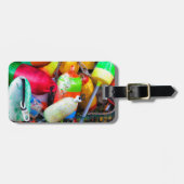 Hummerbojen im Bass Harbour Gepäckanhänger (Vorderseite horizontal)