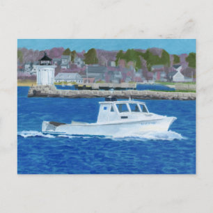 Hummerboot Portland, Maine Postkarte