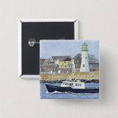 Hummerboot Scituate Harbour Button (Vorne & Hinten)