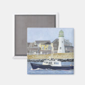Hummerboot Scituate Harbour Magnet (Vorderseite/Rückseite)