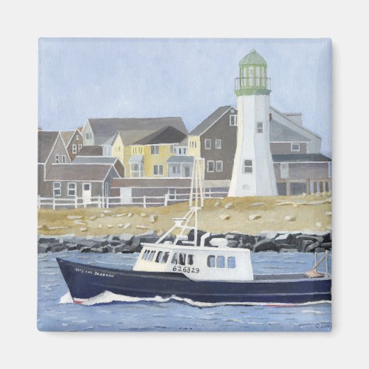 Hummerboot Scituate Harbour Magnet (Vorne)