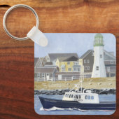 Hummerboot Scituate Harbour Schlüsselanhänger (Vorderseite)