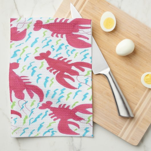 Hummerbucht Geschirrtuch (Viertel Falte)