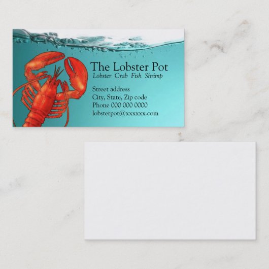 Hummerbus. Karte (Vorne/Hinten)