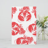 Hummerdruck Briefpapier (Stehend Vorderseite)