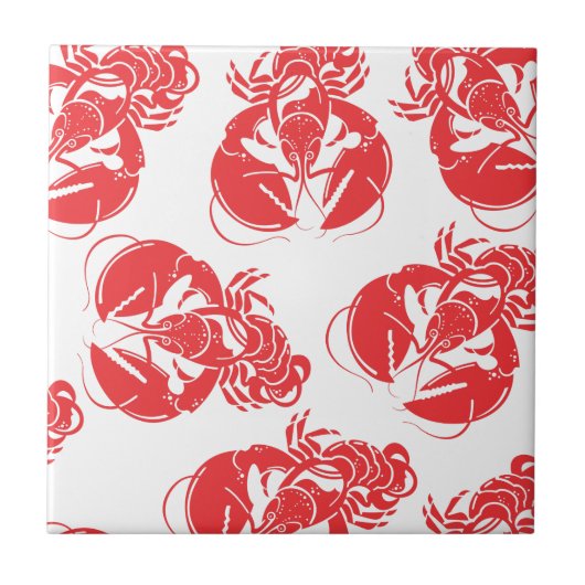 Hummerdruck Fliese (Vorderseite)