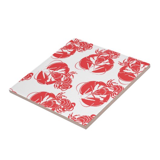 Hummerdruck Fliese (Seite)