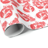 Hummerdruck Geschenkpapier (Rolleneckpunkt)