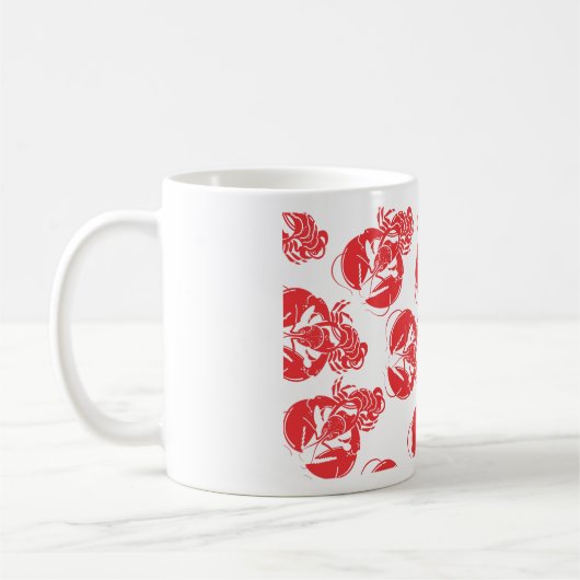 Hummerdruck Kaffeetasse (Links)