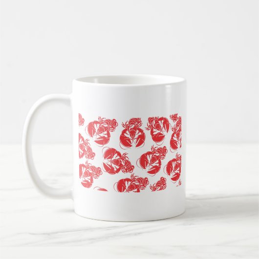 Hummerdruck Kaffeetasse (Links)