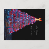 Hummerfalle Weihnachtsbaum Postkarte (Vorderseite)