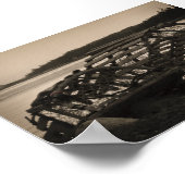 Hummerfallen Sepia Poster (Ecke)